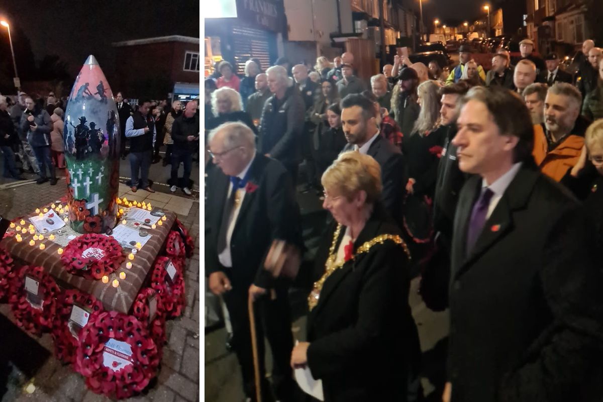 Crowds attend Remembrance service at Shell Corner, Halesowen - Vimarsana News