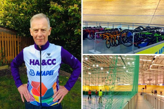Cyclist Dave Viner and pics of other velodrome/multi-sport facilities