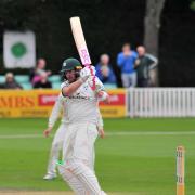 Action from day one of Worcestershire's Specsavers Division Two Championship match against Gloucestershire at New Road, Worcester......Riki Wessels on his way to 72 in the first innings...Pic Jonathan Barry 16.9.19.
