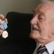 Eric Carter with his Ushakov medal.
