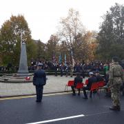 The service took place at the cenotaph
