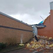 Wall collapses at Blackheath trading estate. Photo: @WestMidsFire