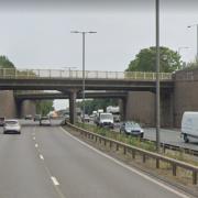 The incident closed the M5 at Quinton (Pic: Google)