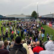 Jubilant crowds celebrate Halesowen's promotion