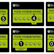 New food hygiene ratings have been handed out