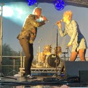 Robbie Williams' tribute act with a Prink tribute at last year's Romstock