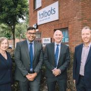 L-r - Julia Allely (director for family care), Pardeep Jassal (director for private family), Stan Williets (director for trusts and estates) with Dave Hodgetts (CEO of Talbots Law)