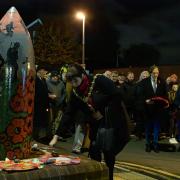 The Mayor of Dudley at the Shell Corner Remembrance service 2023