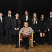 Holocaust survivor Mindu Hornick, 95, visited Perryfields Academy to speak to students about her experiences during World War Two