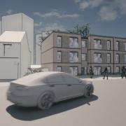 An artist's impression of the proposed flats in Halesowen Road, Old Hill, Rowley Regis.