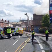 The fire is believed to have been started deliberately