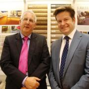 'EXCITING TIME': Shaun Lewis, left, with Brockway’s managing director Charles Annable.
