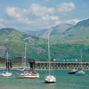 The Cambrian coastal line enters Barmouth - picture by Robert Pullan