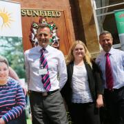 Georgina Forrest, partnership development manager at Sunfield, with firm directors Dean Grove and Lex Allan.