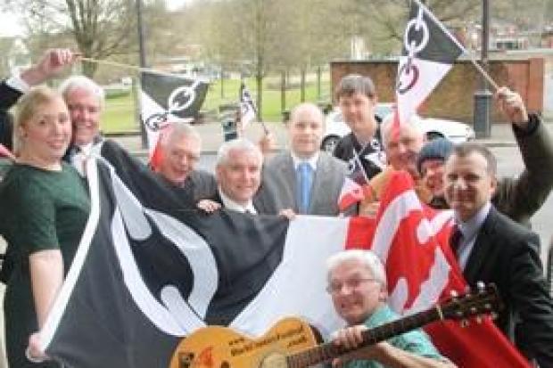 Community activists and cross-party Dudley councillors who are working to create the Black Country Festival 2015.