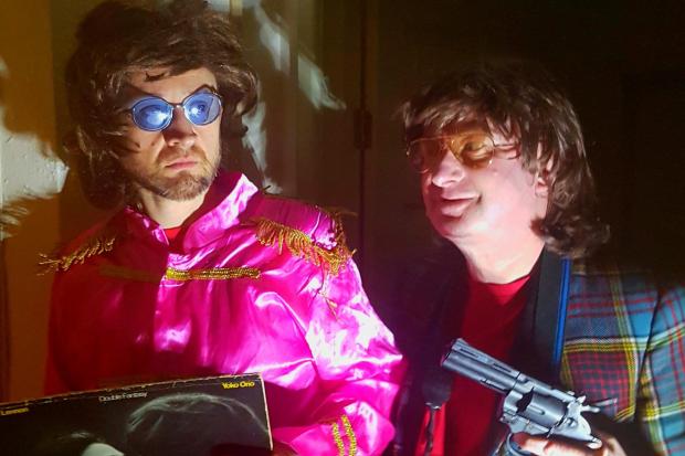 ‘Imagine?’, staring David Francis as Stuart/John Lennon and Mark Moran as Davey Kay, is part of a double bill of plays at Stourbridge’s Claptrap The Venue on Monday (July 23).